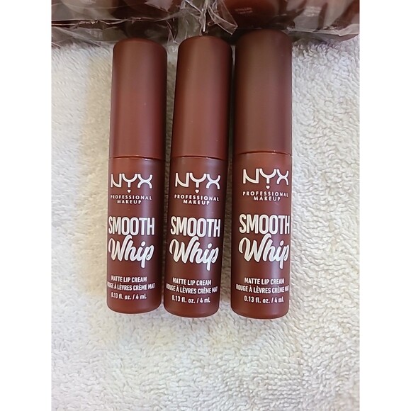 NEW UNOPENED 3 Pcs NYX Smooth Whip Matte Lip Cream - Vegan FAUX FUR COLOR  3 Pcs - Picture 1 of 10